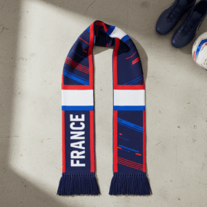 Global Soccer Event 2026 France Scarf Dual Cockerel Logos