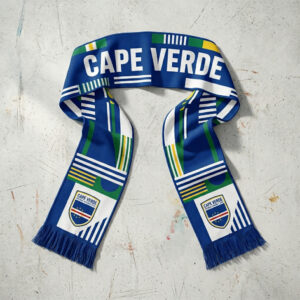 Global Soccer Event 2026 Cape Verde Scarf Crest With Ball
