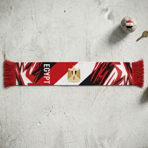 Global Soccer Event 2026 Egypt Scarf Sharp Linear Art