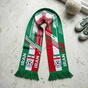 Global Soccer Event 2026 Iran Scarf Bold Stripes Style