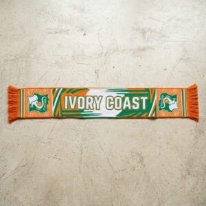 Ivory Coast Scarf Global Soccer Event 2026 High Quality Knit Texture