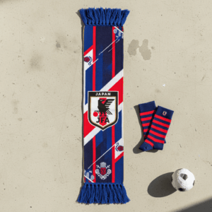 Japan Scarf Global Soccer Event 2026 Detailed Embroidered Graphics