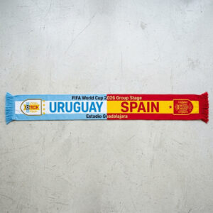 Global Soccer Event 2026 Uruguay Vs Spain Football Scarf Matchday Souvenir