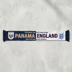 Global Soccer Event 2026 Panama Vs England Football Scarf Classic Soccer Memorabilia