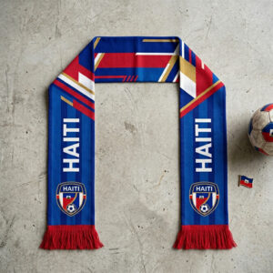 Global Soccer Event 2026 Haiti Scarf Dual Color Block
