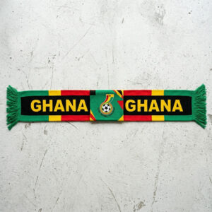 Global Soccer Event 2026 Ghana Scarf Dynamic Pan-African Stripes
