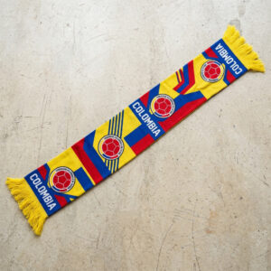 Global Soccer Event 2026 Colombia Scarf Fringed Knit Style