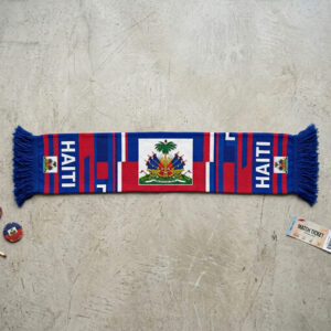 Global Soccer Event 2026 Haiti Scarf Vertical Stripe Detail