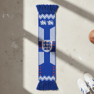 Global Soccer Event 2026 England Scarf Knitted Texture Detail