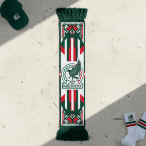 Mexico Scarf Global Soccer Event 2026 With Classic Fringed Edges