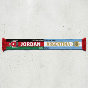 Global Soccer Event 2026 Jordan Vs Argentina Football Scarf National Flag Graphics