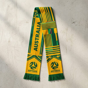 Global Soccer Event 2026 Australia Scarf Symmetric Layout