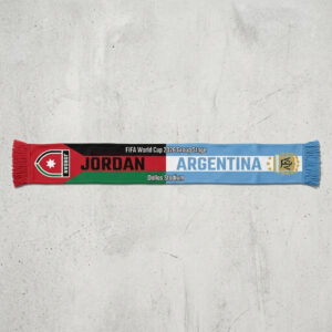 Global Soccer Event 2026 Jordan Vs Argentina Football Scarf Classic Fan Apparel