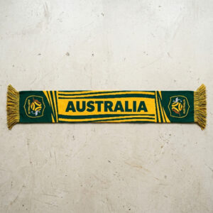 Global Soccer Event 2026 Australia Scarf Yellow Center Text
