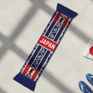 Japan Scarf Global Soccer Event 2026 High Quality Knit Texture