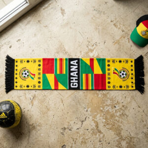 Global Soccer Event 2026 Ghana Scarf Kente Weave