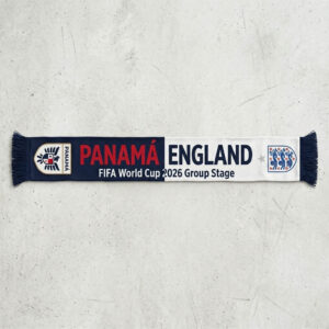 Global Soccer Event 2026 Panama Vs England Match Day Souvenir Football Scarf