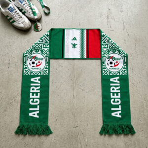 Global Soccer Event 2026 Algeria Scarf Central Team Text