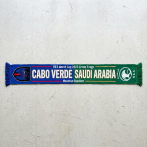Global Soccer Event 2026 Cabo Verde Vs Saudi Arabia Football Scarf Split Design