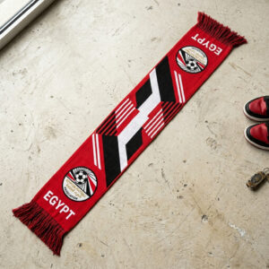 Global Soccer Event 2026 Egypt Scarf Unique Knitted Pattern