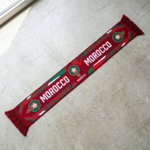 Morocco Scarf Global Soccer Event 2026 Authentic Team Colors Display