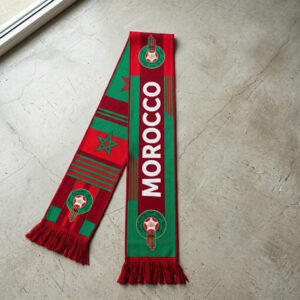 Morocco Scarf Global Soccer Event 2026 Modern Team Morocco Fan Apparel