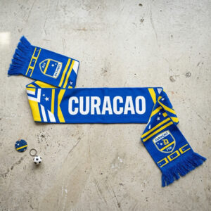 Global Soccer Event 2026 Curaçao Scarf Bold Stripe Design