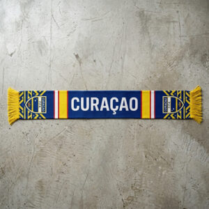 Global Soccer Event 2026 Curaçao Scarf Knitted Texture Detail