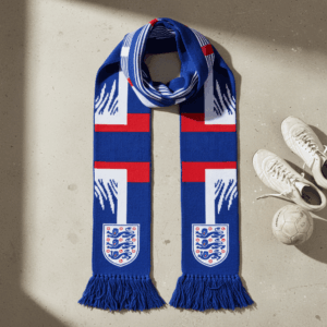 Global Soccer Event 2026 England Scarf Mixed Pattern Blocks