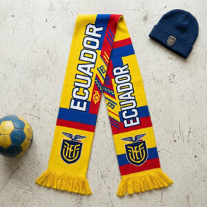 Global Soccer Event 2026 Ecuador Scarf Dual FEF Crests
