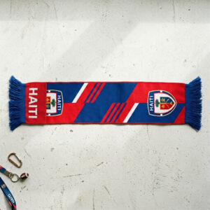 Global Soccer Event 2026 Haiti Scarf Vibrant Red Blue