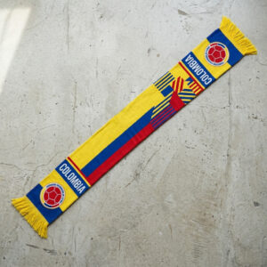 Global Soccer Event 2026 Colombia Scarf Bright Yellow Pattern