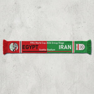 Global Soccer Event 2026 Egypt Vs Iraq Football Scarf Gameday Knit
