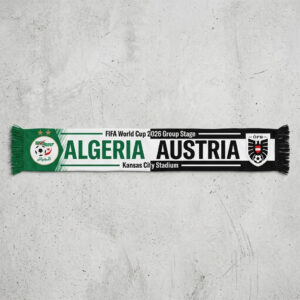 Global Soccer Event 2026 Algeria Vs Austria Football Scarf Iconic Fan Apparel