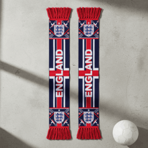 Global Soccer Event 2026 England Scarf Graphic Line Art