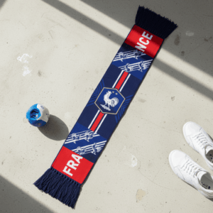 Global Soccer Event 2026 France Scarf Bold Red Block