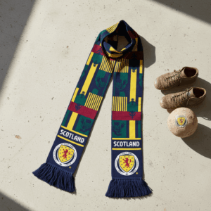 Scotland Scarf Global Soccer Event 2026 National Pride With Traditional Fringed Edges