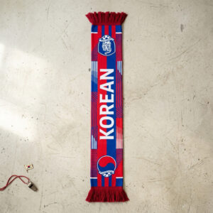 South Korea Scarf Global Soccer Event 2026 With Powerful Central Korean Text