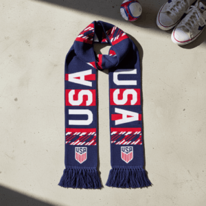 USA Scarf Global Soccer Event 2026 Geometric Star Spangled Athletic Graphic Design