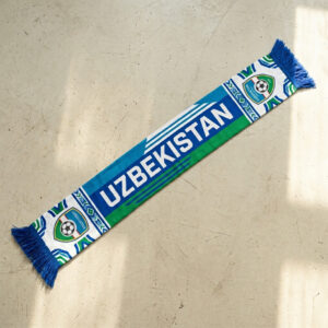 Uzbekistan Scarf Global Soccer Event 2026 Premium Knit With Official UFF Logo