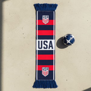 USA Scarf Global Soccer Event 2026 Double Sided Graphic With Shield Logo Accents