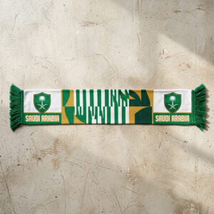 Saudi Arabia Scarf Global Soccer Event 2026 Featuring Bold Shield Logos