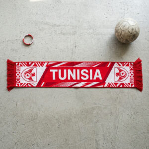 Tunisia Scarf Global Soccer Event 2026 Athletic Knit Scarf In The National Red-And-White