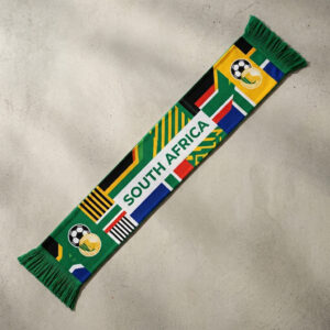South Africa Scarf Global Soccer Event 2026 Classic Green Fringed Tassels