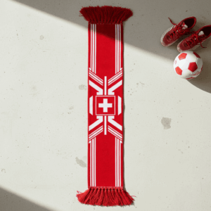 Switzerland Scarf Global Soccer Event 2026 Elegant Swiss Cross Design For Soccer Fans
