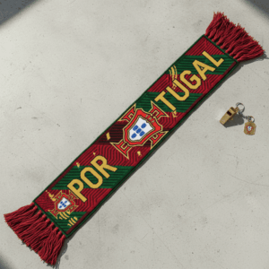 Portugal Scarf Global Soccer Event 2026 Featuring Repeating Crest Pattern