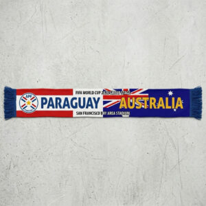 Global Soccer Event 2026 Paraguay Vs Australia Football Scarf Iconic Graphics