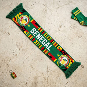 Senegal Scarf Global Soccer Event 2026 Vibrant Lion Crest Design