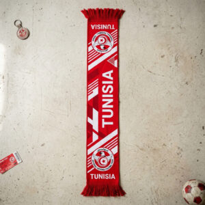 Tunisia Scarf Global Soccer Event 2026 Modern Sports Apparel Design for FIFA Fans