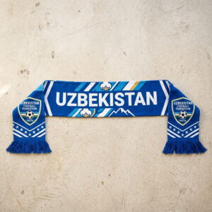 Uzbekistan Scarf Global Soccer Event 2026 Dynamic Diagonal Color Block Design